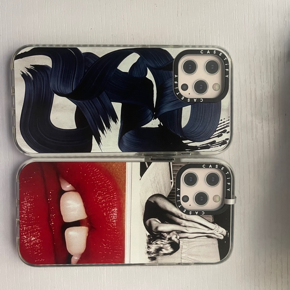 Two custom CASETIFY cases